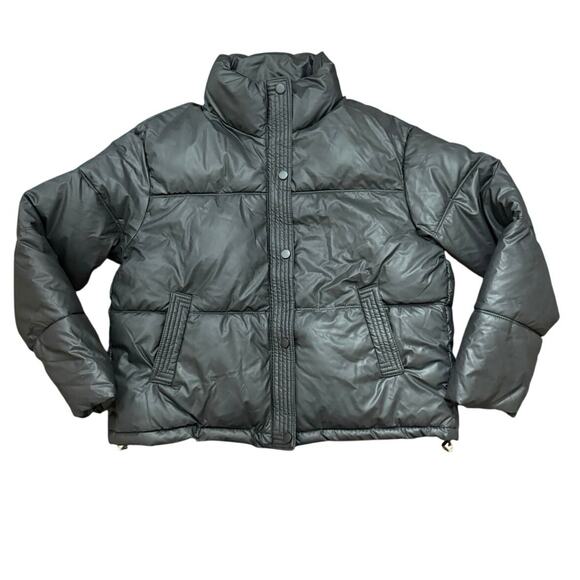 Express Women’s Size S Black Puffer Jacket $128 MSRP - Picture 1 of 7